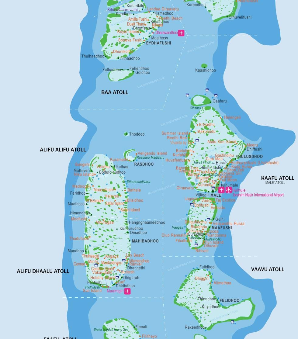 மாலத்தீவு தீவு வரைபடம் இடம்