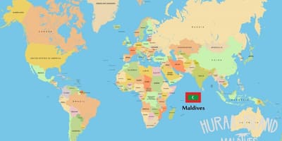 நிகழ்ச்சி மாலத்தீவு உலக வரைபடம்