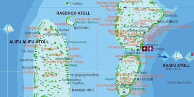 மாலத்தீவு வரைபடத்தை மூலதன