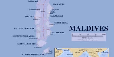 காட்டும் வரைபடம் மாலத்தீவு
