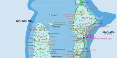வரைபடம் w மாலத்தீவு