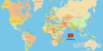 வரைபடம் மாலத்தீவு உலக வரைபடம்